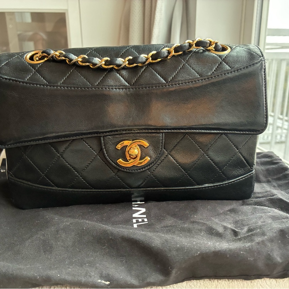 Chanel Classic Single Flap Black Quilted Shoulder Bag